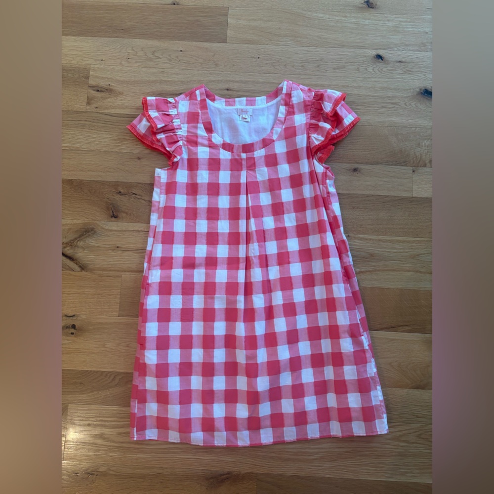 Persifor Clare Gingham Dress Red
